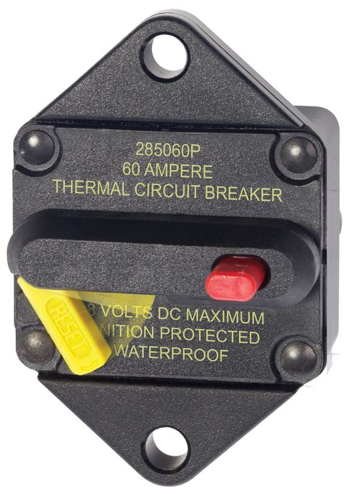 Blue Sea 285-Series Circuit Breaker - Panel mount - Click Image to Close